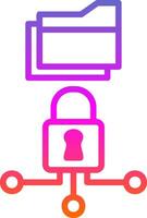 gegevens encryptie vector icoon ontwerp