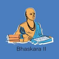 bhaskara ik, ook bekend net zo bhaskaracharya, was een Indisch wiskundige en astronoom vector