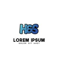 hs eerste logo ontwerp vector