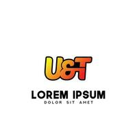 ut eerste logo ontwerp vector