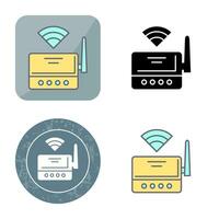 Wifi router vector icoon