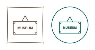 museum label vector icoon