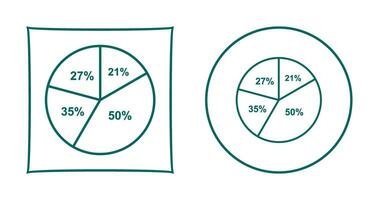 cirkeldiagram vector pictogram