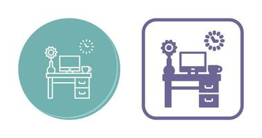 werk tafel vector icoon