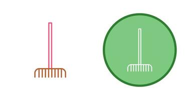 vork plukken bladeren vector icoon