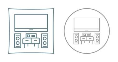 thuisbioscoop vector pictogram