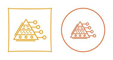 piramide diagram vector icoon