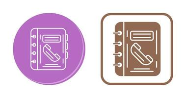 telefoonboek vector pictogram