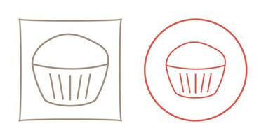 chocola muffin vector icoon