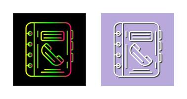 telefoonboek vector pictogram