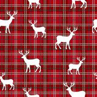 vector geïllustreerd traditioneel nordic patroon met herten. naadloos Kerstmis achtergrond