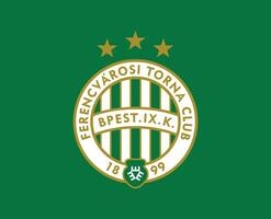 ferencvarosi tc club logo symbool Hongarije liga Amerikaans voetbal abstract ontwerp vector illustratie met groen achtergrond