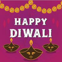 gelukkig diwali festival achtergrond ontwerp voor banier, poster, folder, website banner.print vector