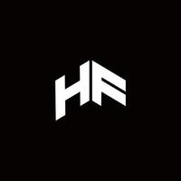 hf logo monogram moderne ontwerpsjabloon vector