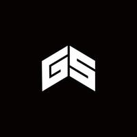 gs logo monogram moderne ontwerpsjabloon vector