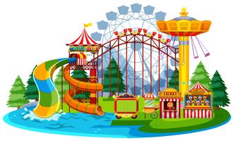 Leuk waterpretpark vector