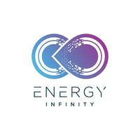 energie logo ontwerp element met creatief oneindigheid idee vector