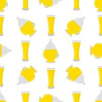 illustratie op thema gekleurde limonade in glazen kan vector
