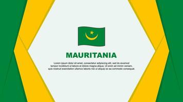 mauritania vlag abstract achtergrond ontwerp sjabloon. mauritania onafhankelijkheid dag banier tekenfilm vector illustratie. achtergrond