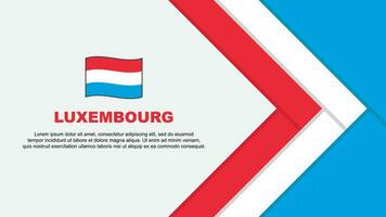 Luxemburg vlag abstract achtergrond ontwerp sjabloon. Luxemburg onafhankelijkheid dag banier tekenfilm vector illustratie. Luxemburg tekenfilm