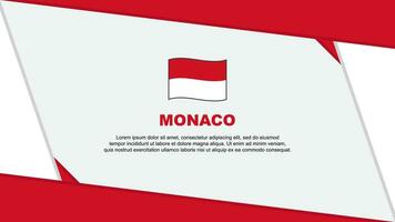Monaco vlag abstract achtergrond ontwerp sjabloon. Monaco onafhankelijkheid dag banier tekenfilm vector illustratie. Monaco onafhankelijkheid dag