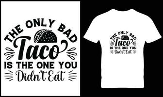 taco's t-shirt ontwerp vector grafisch.