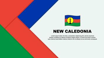 nieuw Caledonië vlag abstract achtergrond ontwerp sjabloon. nieuw Caledonië onafhankelijkheid dag banier tekenfilm vector illustratie. illustratie