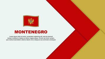 Montenegro vlag abstract achtergrond ontwerp sjabloon. Montenegro onafhankelijkheid dag banier tekenfilm vector illustratie. Montenegro tekenfilm