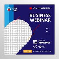 banner webinar-sjabloon vector