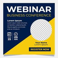 banner webinar-sjabloon vector