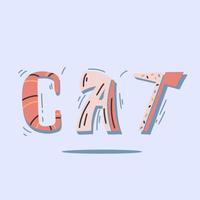 abstracte kattenzinnen vector