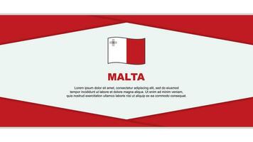 Malta vlag abstract achtergrond ontwerp sjabloon. Malta onafhankelijkheid dag banier tekenfilm vector illustratie. Malta vector