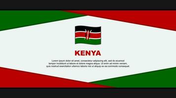 Kenia vlag abstract achtergrond ontwerp sjabloon. Kenia onafhankelijkheid dag banier tekenfilm vector illustratie. Kenia vector