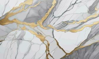 carrara goud marmeren structuur abstract achtergrond waterverf vector