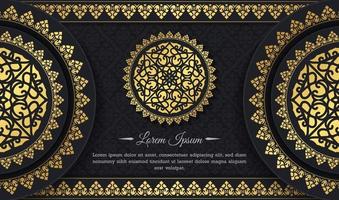 luxe decoratieve mandala-achtergrond met Arabisch islamitisch oostenpatroon vector