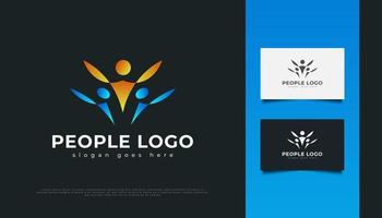 mensen logo ontwerp vector