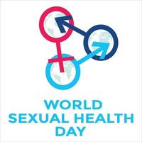 wereld seksuele gezondheidsdag banner vector