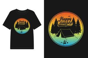 camper t overhemd ontwerpen, camping t-shirt ontwerp vector bestanden, camper buitenshuis avontuur motiverende typografie ontwerp