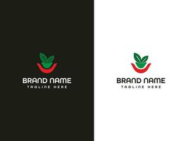 blad brief logo ontwerp vector