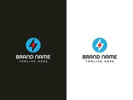 bout brief logo ontwerp vector