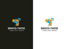 bout brief logo ontwerp vector