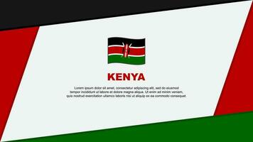 Kenia vlag abstract achtergrond ontwerp sjabloon. Kenia onafhankelijkheid dag banier tekenfilm vector illustratie. Kenia banier