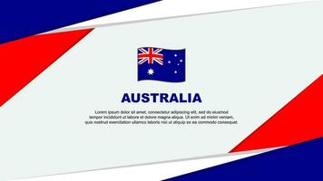 Australië vlag abstract achtergrond ontwerp sjabloon. Australië onafhankelijkheid dag banier tekenfilm vector illustratie. Australië