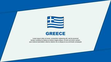 Griekenland vlag abstract achtergrond ontwerp sjabloon. Griekenland onafhankelijkheid dag banier tekenfilm vector illustratie. Griekenland banier