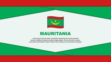 mauritania vlag abstract achtergrond ontwerp sjabloon. mauritania onafhankelijkheid dag banier tekenfilm vector illustratie. mauritania vector