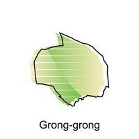 grog grog kaart stad. vector kaart van provincie aceh hoofdstad land kleurrijk ontwerp, illustratie ontwerp sjabloon Aan wit achtergrond