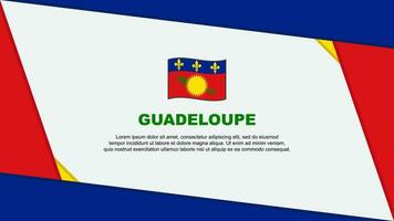 Guadeloupe vlag abstract achtergrond ontwerp sjabloon. Guadeloupe onafhankelijkheid dag banier tekenfilm vector illustratie. Guadeloupe onafhankelijkheid dag