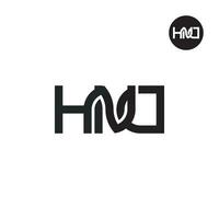 brief hnd monogram logo ontwerp vector