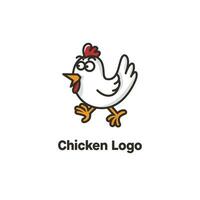 grappig kip logo, geschikt voor voedsel ondernemingen vector
