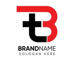 t b logo ontwerp vector sjabloon